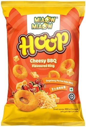 Miaow Cheese BBQ Rings Flv 60g (9556345280368)