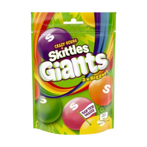 Skittles Giants Crazy Sours Candy 141G