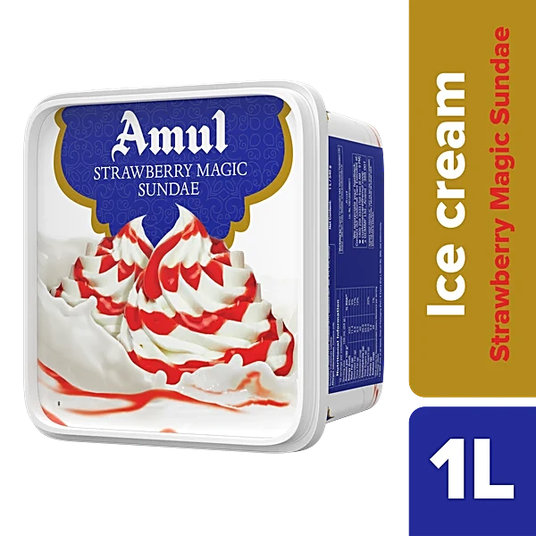 Amul Strawberry Magic 1ltr