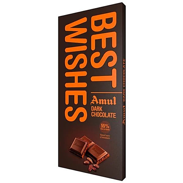 Amul Dark Chocolate Best Wishes 150GM