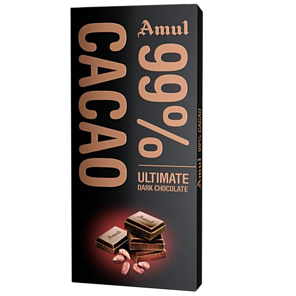 Amul 99% Cacao Chocolate 125g