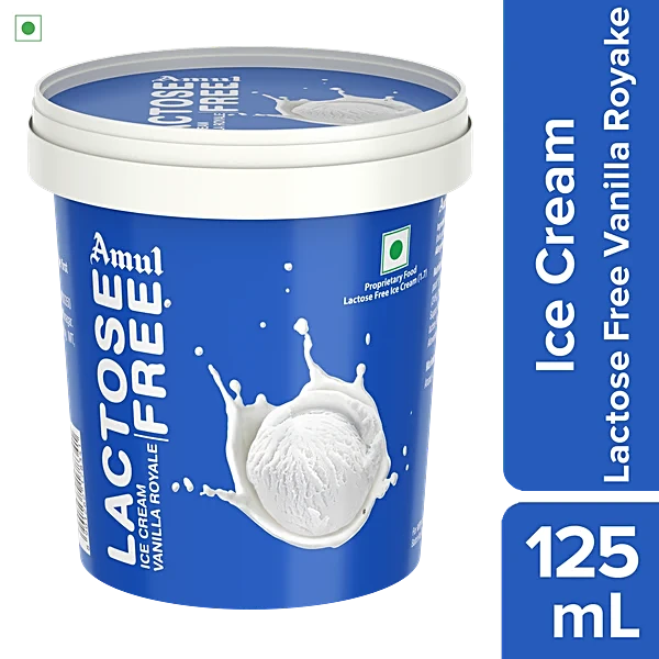 Amul Cup Lactose Free Vanilla IC 125ml