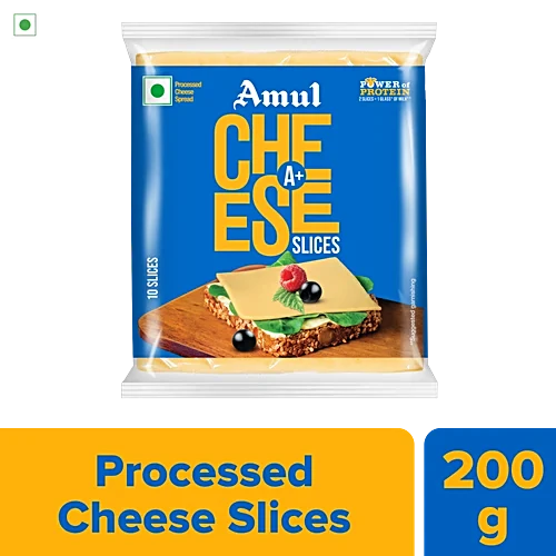 Amul A+ Cheese Slices 10u