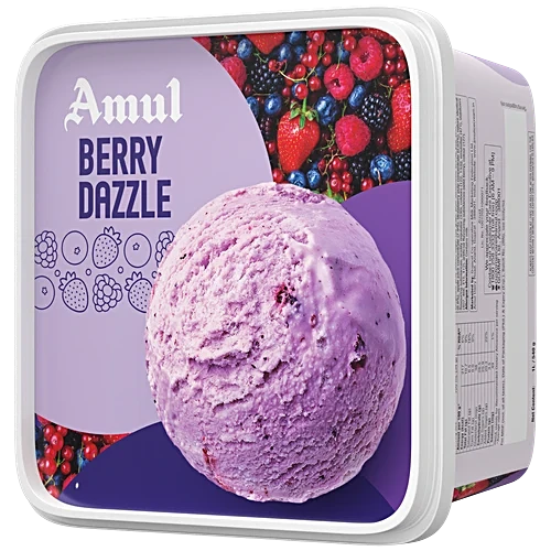 Amul Tub Berry Dazzle Ice Cream 1Ltr