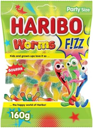 Haribo Worms Fizz 160GM