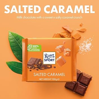 Ritter Sport Salted Caramel Chocolate 100G