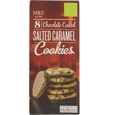 M &S Chocolate Coated Salted Caramel Cookies 200g