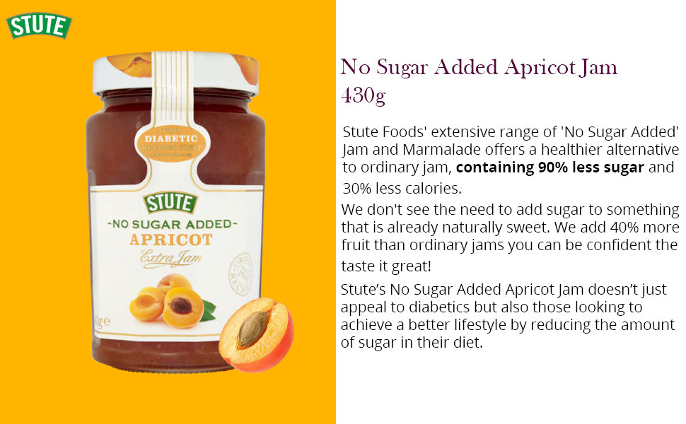 Stute Sugar Free Apricot Jam 430G