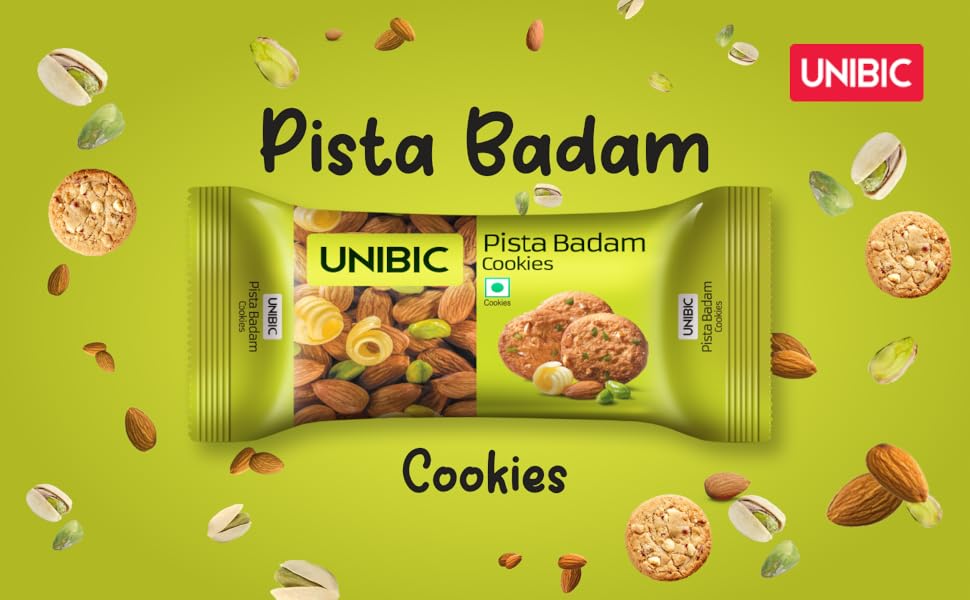 Unibic Pista Badam Cookies 67.5G (8906188960100)