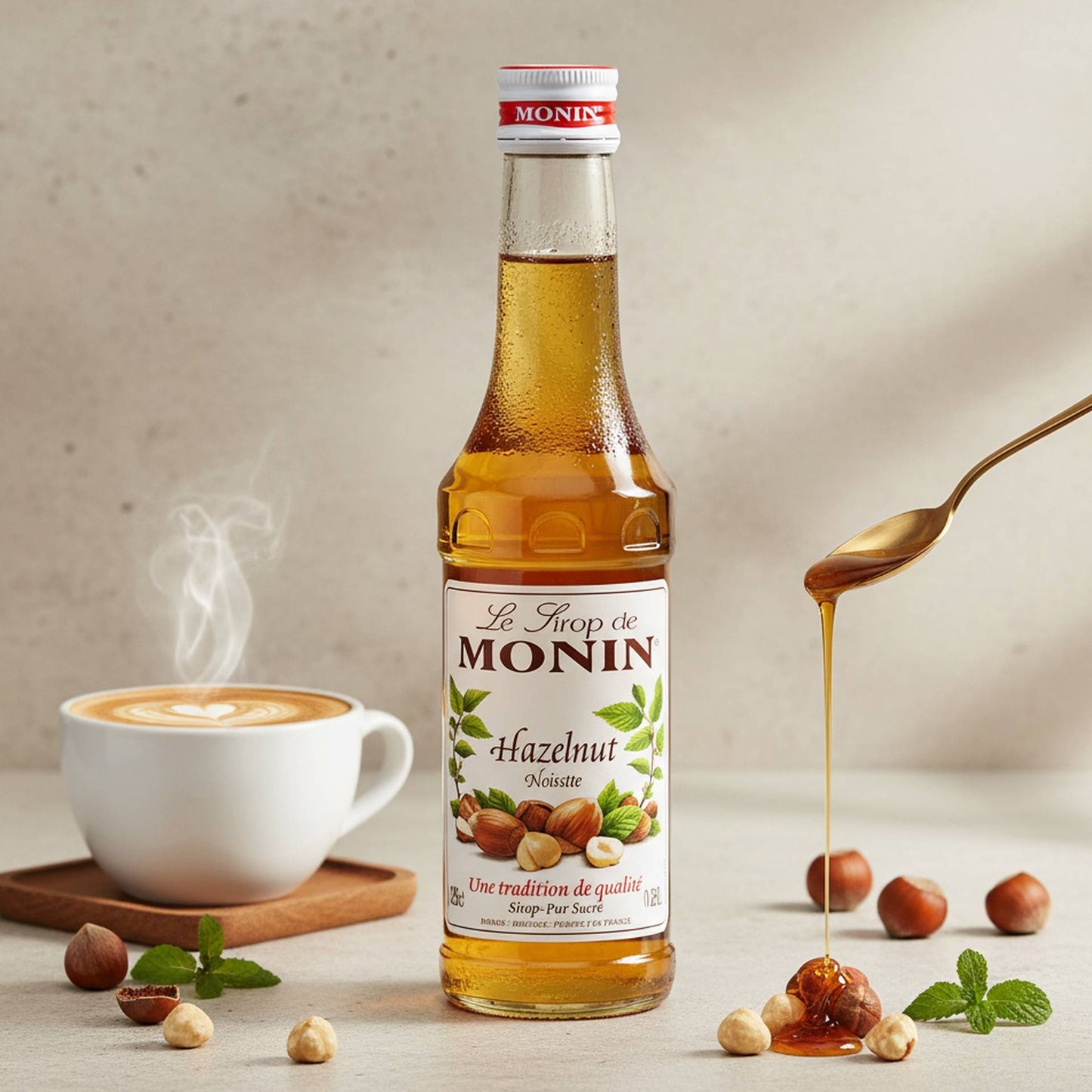 Monin Hazelnut Syrup 1Ltr (3052911220388)