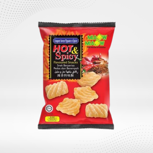 Miaow Hot &Spicy Chips 60g (9556345280078)