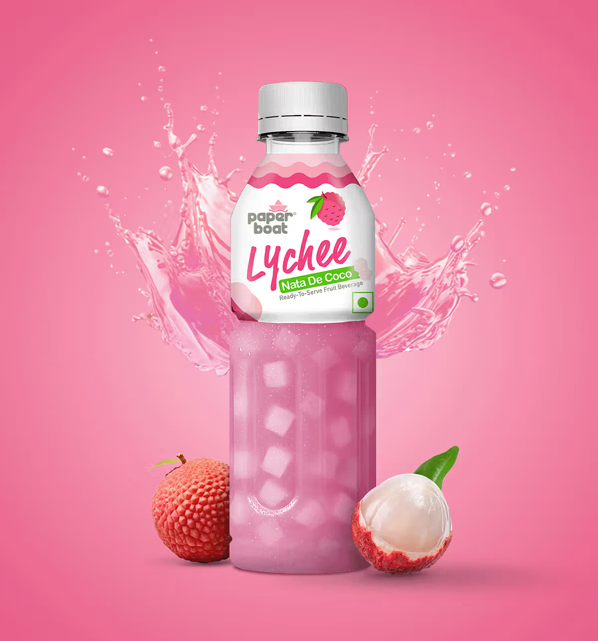 Paper Boat Lychee Nata De Coco Drink 250ml