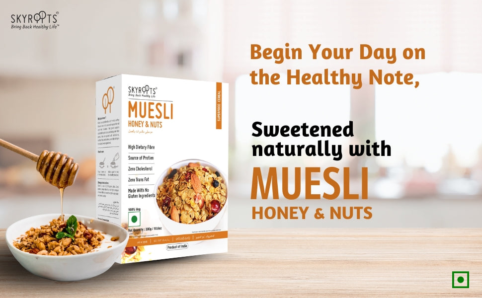 Skyroots Muesli Honey & Nuts Crunch 300g