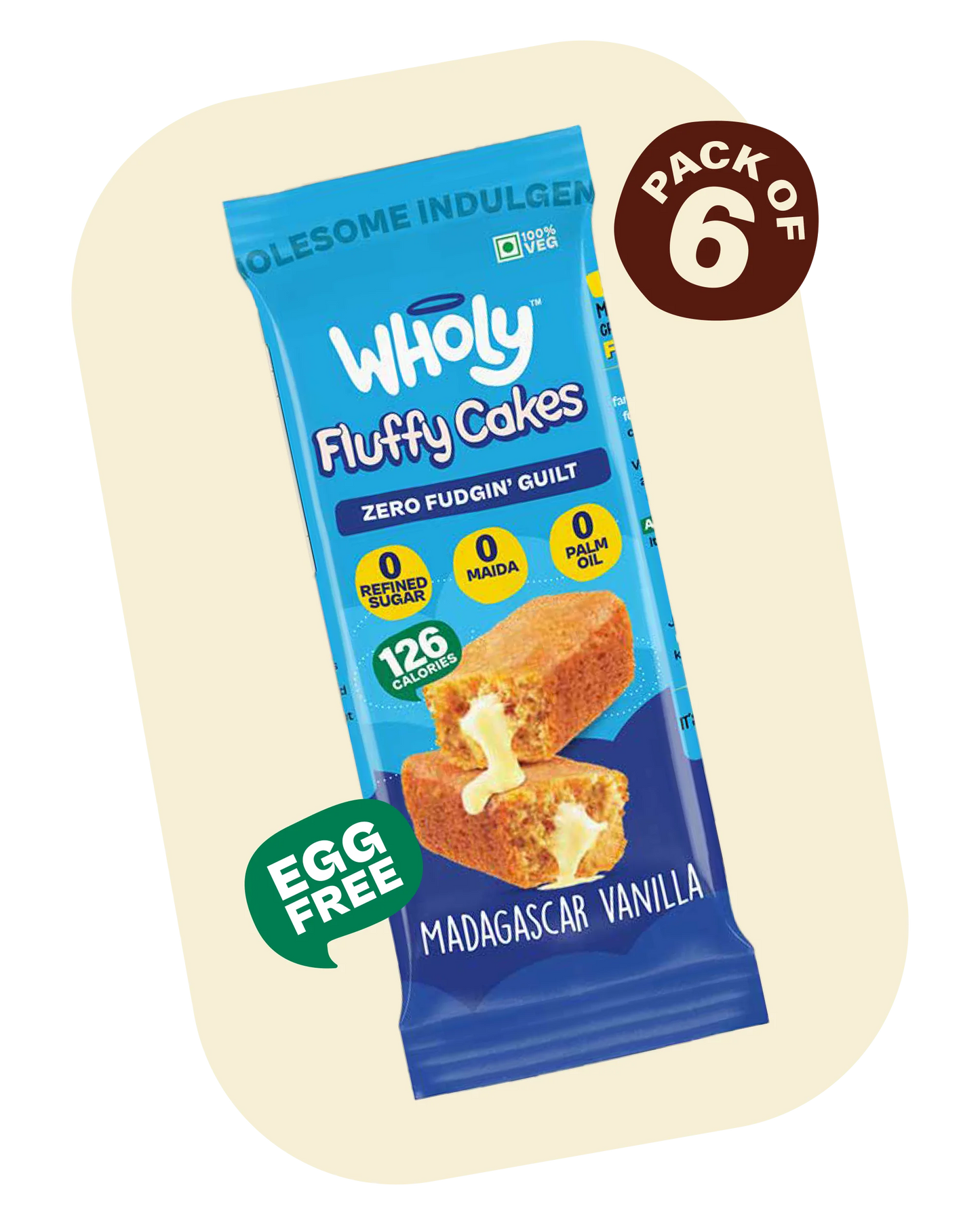 Wholy Fudgy Cake Madagascar Vanilla 40G (8908020710119)