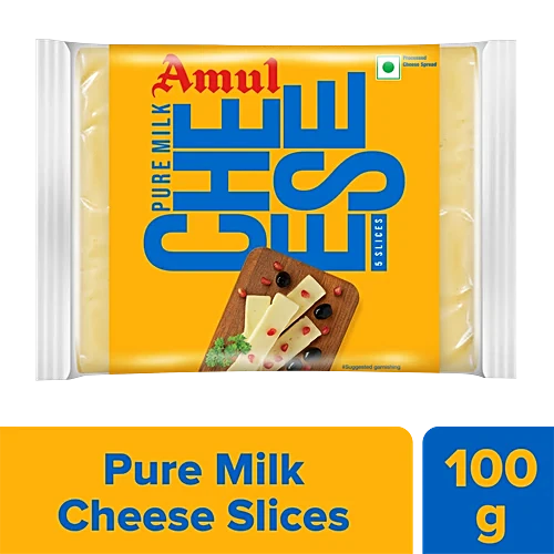 Amul Processed Cheese Slice 5u (8901262020046)