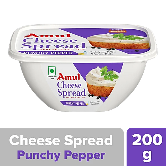 Amul Cheese Spread Puchy Pepper 200G (8901262060035)