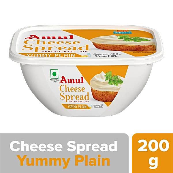 Amul Cheese Spread Plain 200g