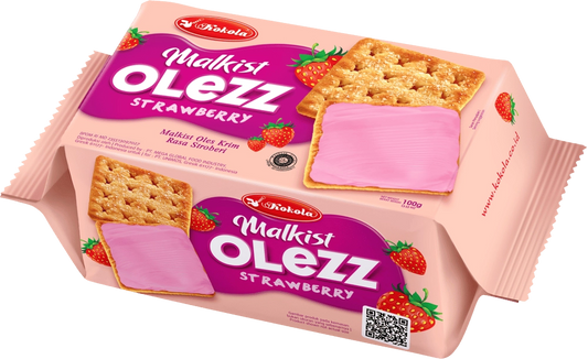 Kokola Malkist Olezz Strawberry 100Gm (8998389132035)
