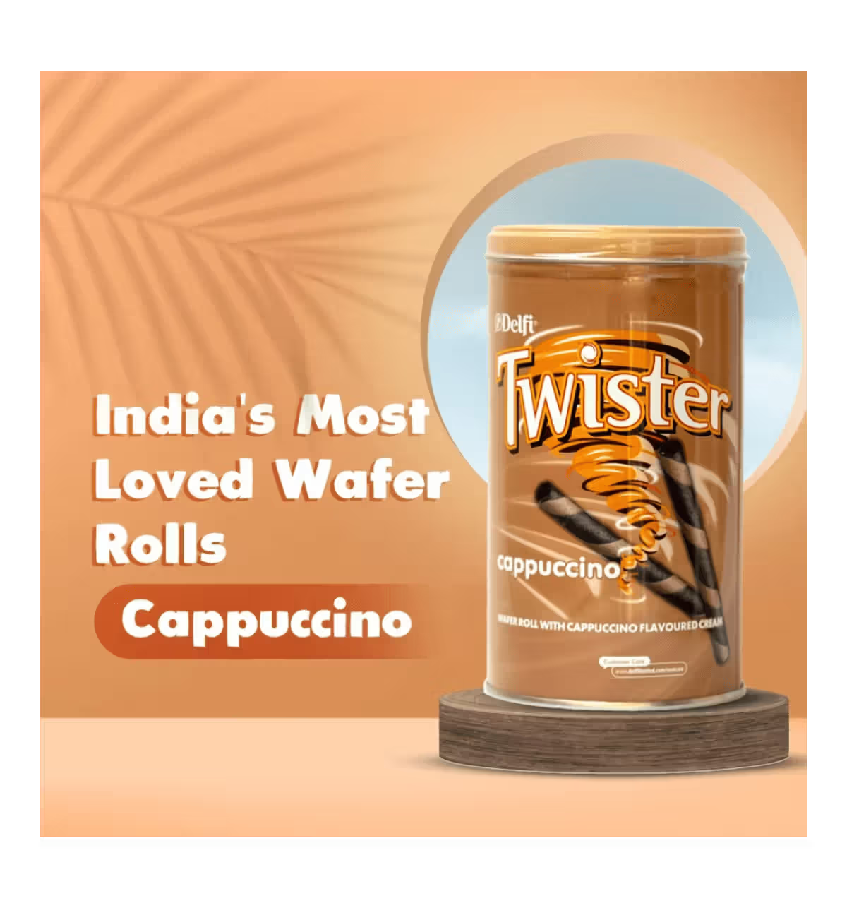 Twister Wafer Biscut Roll Cappuccino 320g