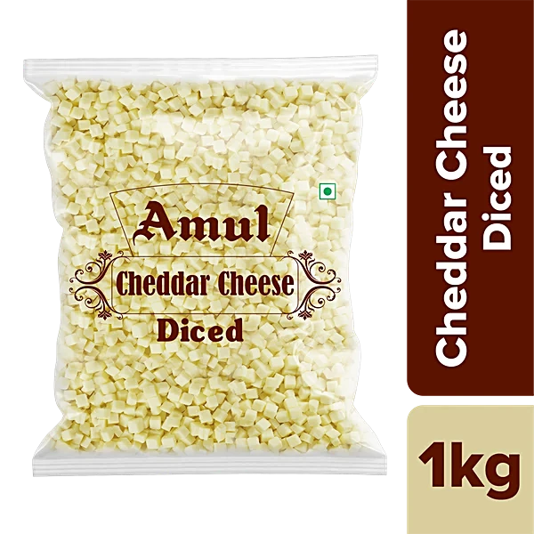 Amul Diced Cheddar Cheese 1 Kg