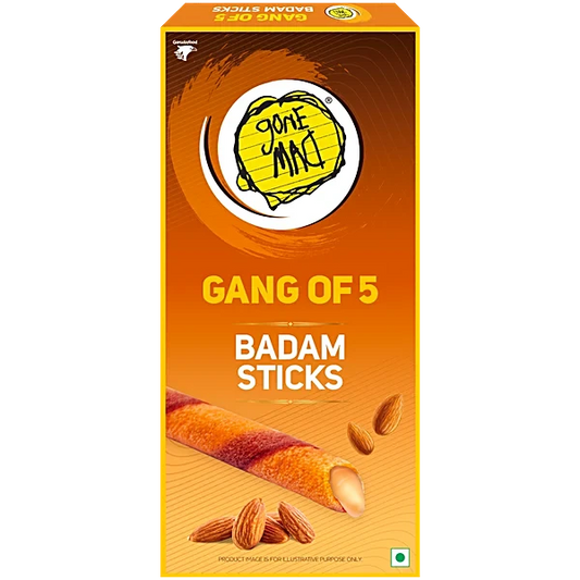 Gone Mad Gang Of 5 Premium Badam Sticks 100G (8906065458218)