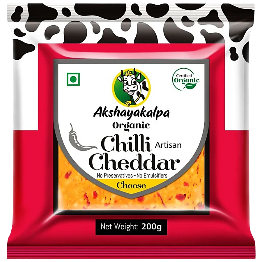AK Organic Chilli Cheddar Cheese 200G