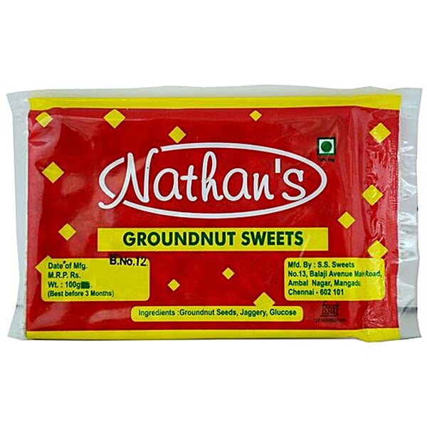 Nathan Groundnut Bar 100G (8904089600101 / 8904089600019)