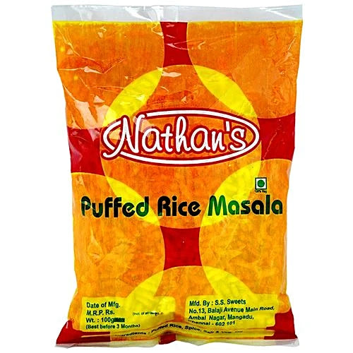 Nathans Puffed Rice Masala 100G (8904089600088)