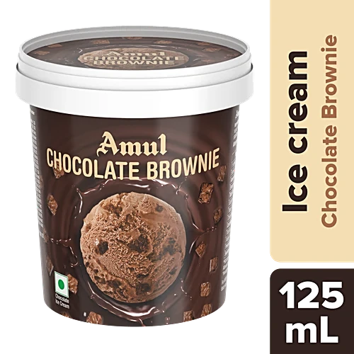 Amul Cup Choc Brownie 125ml (8901262175876)
