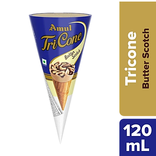 Amul Tricone Butterscotch 120ml (8901262177122)