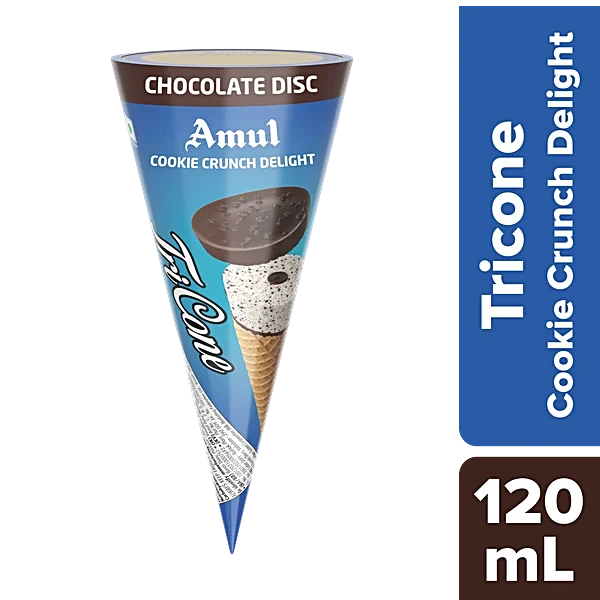 Amul Tricone Cookies N Cream 120ml (8901262174350)