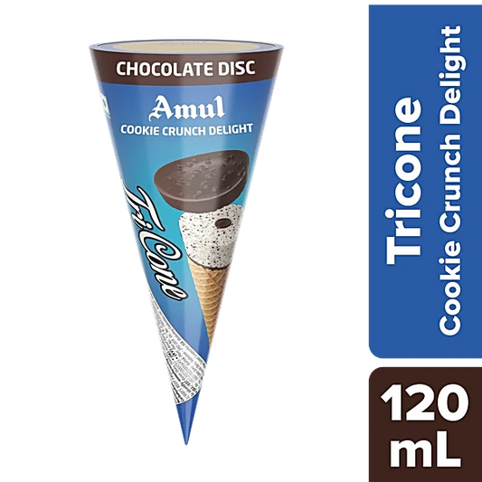 Amul Tricone Cookies N Cream 120ml (8901262174350)
