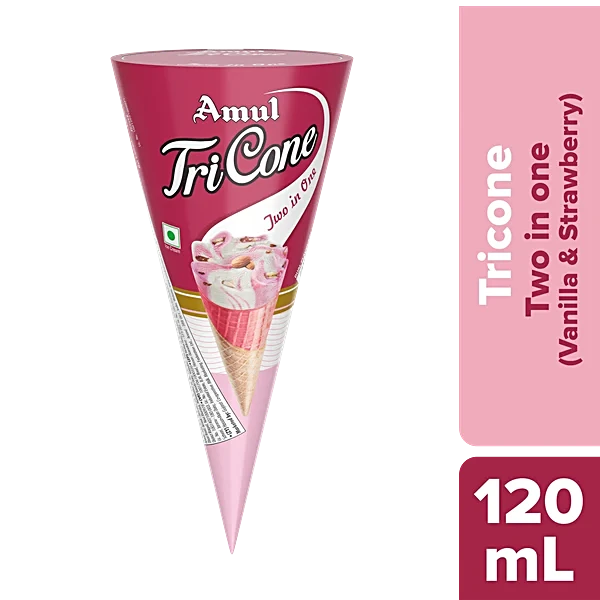Amul Tricone Two in One 120ml (8901262178655)