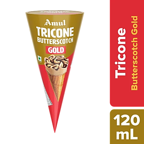 Amul Tricone Gold Butterscotch 120ml (8901262178648 / 8901262174480)