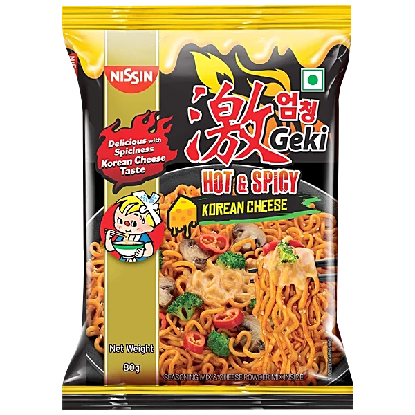 Top Ramen Hot& Spicy Koren Cheese Noodles 80G (8901014000371)