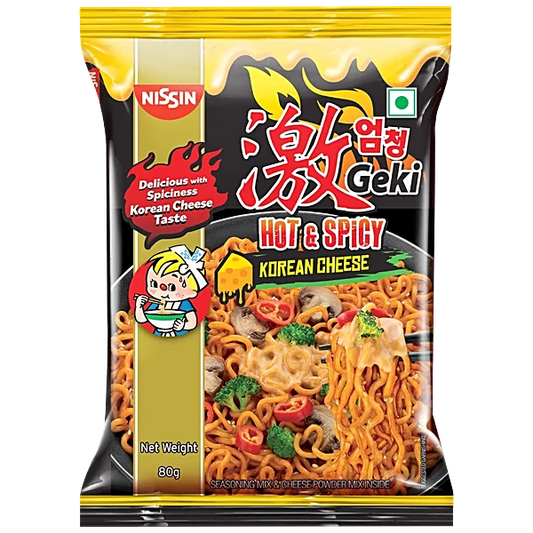 Top Ramen Hot& Spicy Koren Cheese Noodles 80G (8901014000371)