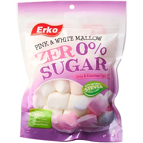 Erko Zero Sugar Pink & White Mellow 70G (6914253437718)