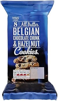 M & S Belgian Chocolate Chunk & Hazelnut Cookies 200g