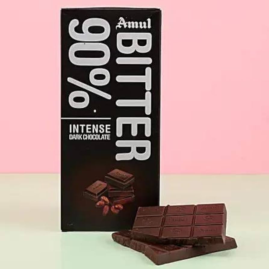 Amul Bitter 90% Chocolate 150g (8901262071130)