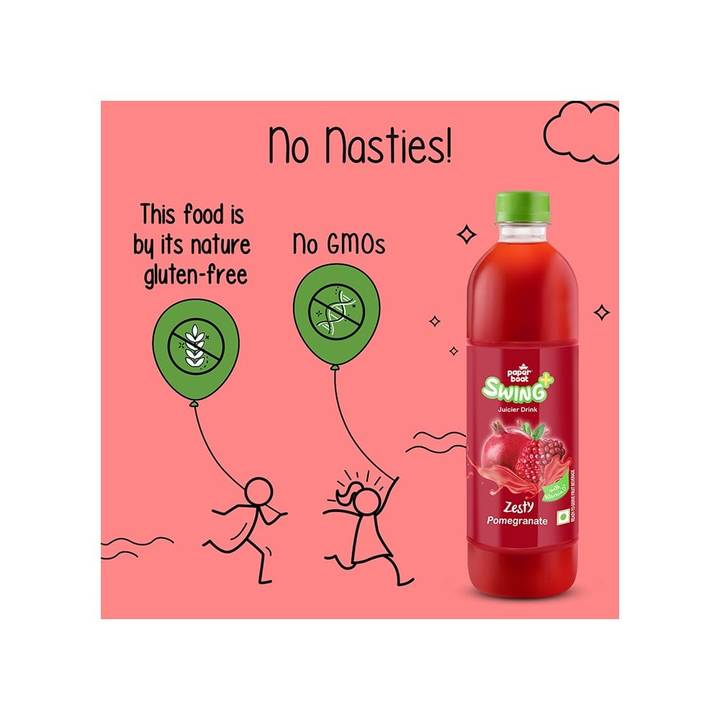 Paper Boat Swing Zesty Pomegranate Drink 600ml (8906080602818)