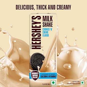 Hsy Milk Shake Cookies & Cream 180ML (8901071732444)