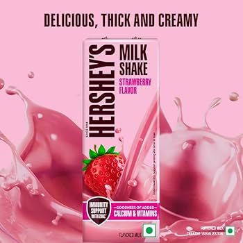 Hsy Milk Shake Strawberry 180ML (8901071732437)