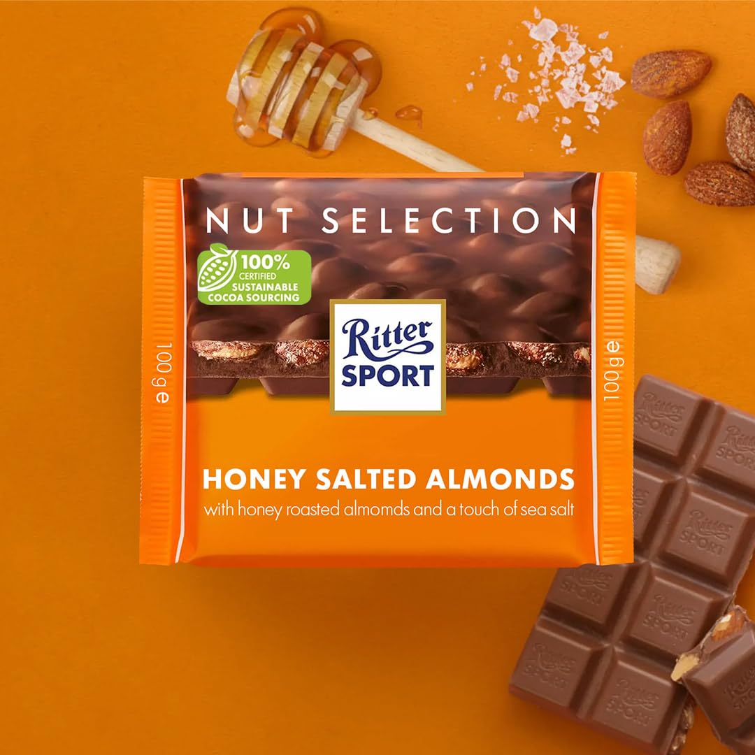 Ritter Sport Honey Salted Almonds 100G