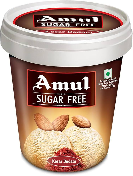 Amul Sugar Free Kesar Badam 125ml