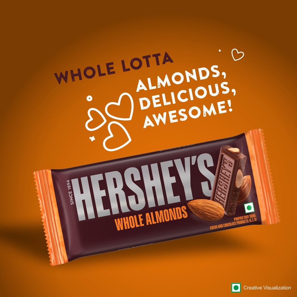 Hsy  Whole Almonds Bar 100G (8901071705707)