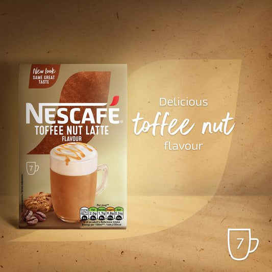 Nescafe Toffee Nut Latte 7Sachets 130.2G