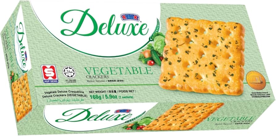 Kerk Deluxe Vegetable Crackers 168GM (9556085318321)