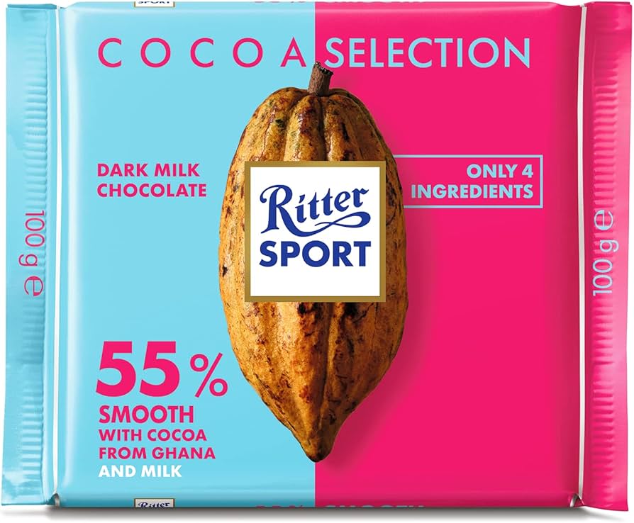 Ritter Sport Dark Milk Chocolate 100G
