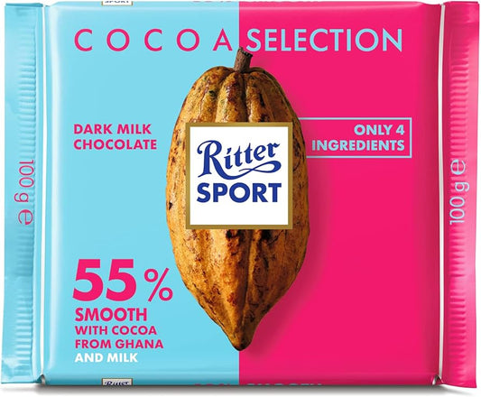 Ritter Sport Dark Milk Chocolate 100G
