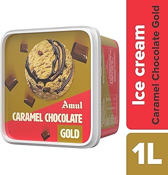 AMUL SUNDAE GOLD CAREMAL CHOCO 1LTR
